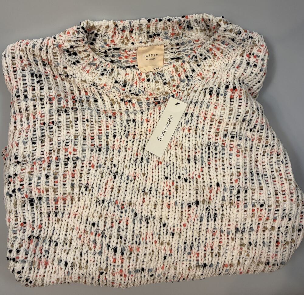 Harper Heritage Francesca’s NWT Chunky Confetti Knit Sweater Size L
